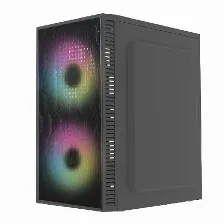 Gabinete Acteck Fuji Gc47, Panel Lateral, Frontal Malla, 500w, 2x Ventiladores Rgb, Negro