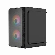 Gabinete Acteck Doom Pro Mesh Gi730m Mini Tower, Fuente 600w, 3x Ventiladores, Negro