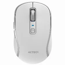 Mouse Acteck Optimize Trip Pro Mi580 óptico, 6 Botones, 1600 Dpi, Rf Inalámbrico + Bluetooth, 8 M, Blanco