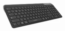 Teclado Acteck Inspire Trek Ti747 Español, Inalámbrico, Rf Inalámbrico + Bluetooth, Interruptor De Llave De Tijera, Negro, Gris