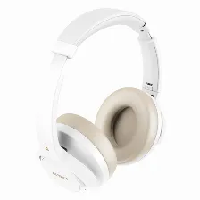 Audífonos Acteck Hype Epic Hp750 Diadema, Inalámbrico Y Alámbrico, 3.5 Mm, Bluetooth, Blanco