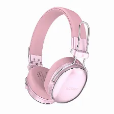 Audífonos Acteck Ac-940900 Diadema, Inalámbrico, Usb, Bluetooth, Rosa