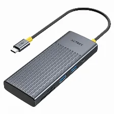 Hub Acteck Nexus Dock Pro Hn920, 1xusb-c, 1xusb-a 3.0, 1xhdmi, Lector Sd/micro Sd