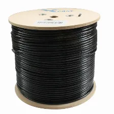 Bobina Xcase Cable Utp Cat6 Para Exterior, 305mts, .50mm Doble Forro, Color Negro