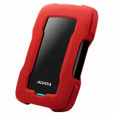 Disco Duro Externo Adata Hd330, 2.5 Pulg, 1tb, Usb 3.1, Rojo/negro, A Prueba De Golpes