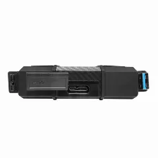 Disco Duro Externo Adata Hd710 Pro, 5tb, Usb 3.1, Negro, A Prueba De Agua, Polvo Y Golpes