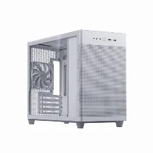 Gabinete Asus Prime Ap201 Microatx Case Mini Tower, Psu No, Vent. 1x 120 Mm, Blanco
