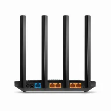 Ruteador Inalambrico Tp-link Archer C6 5 Ant., Wi-fi 5 (802.11ac), 5 Rj-45, 867 Mbit/s, Negro