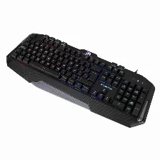 Teclado Gaming Balam Rush Gunfire, Alambrico, Usb, Rgb, Negro
