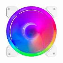 Ventilador Balam Rush Eolox Blaze Ex50w Tamaño 12 Cm, 1500 Rpm Max, Led Azul, Verde, Rojo, 1 Pieza(s), Material Plástico, Color Blanco
