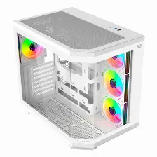 Gabinete Balam Rush Tank Master 9600 Tb Midi Tower, Psu No, Vent. 1x 120 Mm, Blanco