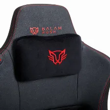 Silla Gamer Balam Rush Br-940498 Asiento De Malla, Reposa-brazos Si, Peso Máximo 150 Kg, Color Negro, Rojo