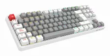 Teclado Mecanico Balam Rush Level Pro Gk990 Espanol, Inalambrico / Alambrico, Rgb, Gris