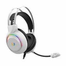 Audífonos Balam Rush Br-941211 Diadema, Alámbrico, 3.5 Mm, Usb, Blanco