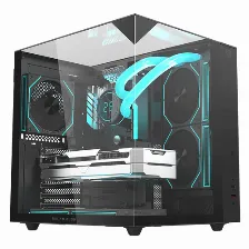 Gabinete Balam Rush Tank Majestic 6600, Midi-tower, Atx, Sin Fuente, 3xventiladores, Negro
