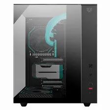 Gabinete Balam Rush Tank Majestic 6600, Midi-tower, Atx, Sin Fuente, 3xventiladores, Negro