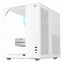 Gabinete Balam Rush Tank Majestic 6600 Midi Tower, Vent. 1x 120 Mm, Transparente, Blanco