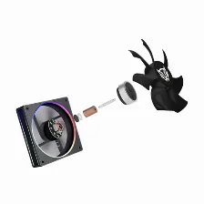 Disipador Balam Rush Heliux Pro Hex50 12 Cm, 2200 Rpm, Negro