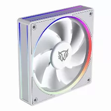 Ventilador Balam Rush Br-942218 12 Cm, 1600 Rpm, Led Multi, Blanco