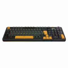 Teclado Balam Rush Mecanico Inalambrico Defeat Level Gk3, Espanol, Rgb, Negro