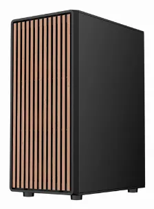 Gabinete Balam Rush Br-943949 Midi Tower, Psu No, Vent. 3x 120 Mm, Vent. 1x 120 Mm, Negro, Madera