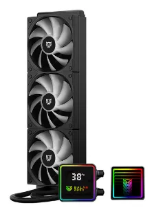 Sistema De Enfriamiento Liquido Balam Rush Cryo Prism 360mm, Hasta 1800rpm, Lcd, Negro