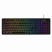 Teclado Gamer Balam Rush Balrak Pro Kg490, Led Rgb, Alambrico, Usb, Anti-ghosting, Negro