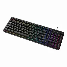 Teclado Gamer Balam Rush Balrak Pro Kg490, Led Rgb, Alambrico, Usb, Anti-ghosting, Negro