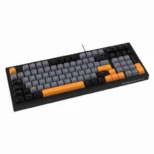 Teclado Gamer Balam Rush Balrak Plus Kg480, Led Rgb, Alambrico, Usb, Anti-ghosting, Negro/gris