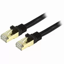 Patchcord Startech.com Cat6a, 3.7 M, Negro