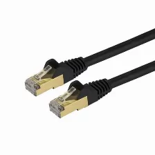 Patchcord Startech.com Cat6a, 0.3 M, S/utp (stp), Negro