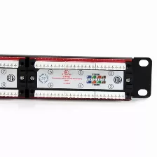 Panel De Parcheo Startech.com 24 Puertos, Rj-45, Color Negro, Montaje En Bastidor, Capacidad Del Rack 1u