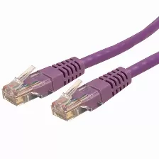 Patchcord Startech.com Cat6, 4.6 M, U/utp (utp), Púrpura