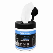 Bote Con 30 Toallitas Humedas Cln-107 Para Limpieza De Equipos De Computo Y Pantallas