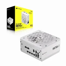 Fuente De Poder Corsair Rm750x, 750 W, Atx 3.1, 80 Plus Gold, Full-modular, Blanco