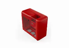 Gabinete Hyte X50 Mid Tower, Ventana Lateral Vidrio Templado, Sin Fuente, Wild Cherry, Rojo
