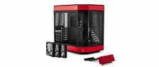 Gabinete Hyte Y60 Con Ventana, Midi-tower, Incluye Riser Pcie 4.0, 3x Ventiladores, Rojo