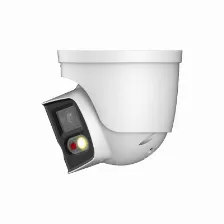 Camara Ip Dahua 8 Mp, Torreta, Microsd, Exterior, Ip67, Blanco, Angulo De 180°, Ir 25m, Led 20m, Disuasion Activa, Eptz, Microfono, Altavoz