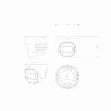 Cámara Ip Provision-isr Di-320ipsn-vf-v2 2 Mp, Torreta, Microsd, Interior Y Exterior, Ip67, Blanco