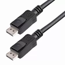 Cable Displayport Startech (displport6l), 1.8m, Macho-macho, Cierre De Seguridad, Color Negro