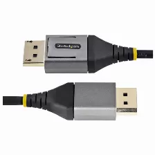 Cable Displayport Startech.com Displayport 1.4, 1 M, Negro, Gris