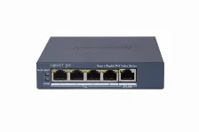 Switch Hikvision Gigabit Poe, 4 Puertos, 1000 Mbps, Administrable, 45 Watts