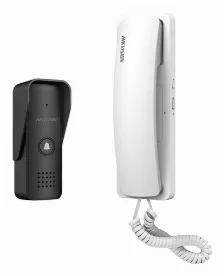 Kit Audioportero Hikvision Analogico, Alambrico, Ip55, Frente De Calle, Apertura De 2 Puertas