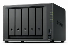 Nas Synology Ds1525+ / 5 Bahias/nucleo Cuadruple 2.2ghz/8 Gb Ddr4/ 2.5gbe Lan X2/usb 3.2 X2/ Hasta 100 Tb Hot-swap/ Amd Ryzen V1500b/no Incluye Discos
