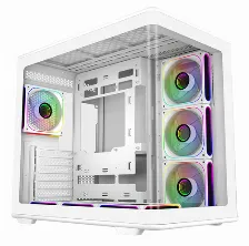 Gabinete Cooler Master Elite 600 Midi Tower, Psu No, Vent. 1x 120 Mm, Transparente, Blanco