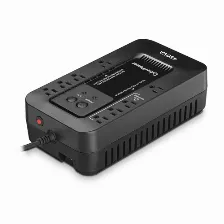 No Break Cyberpower Ec450g 0.45 Kva / 260 W, 426 J, Entrada 140 V, 8 Salidas Ac, Negro