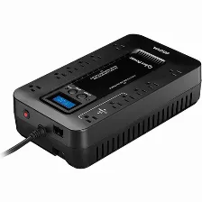 No Break Cyber Power Ec850lcd, 12 Contactos 850va, 510w, Ecocontroller