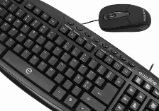 Kit De Teclado Y Mouse Usb Easy Line Balance El-993391, 8 Teclas Multimedia, Resolución 1000dpi, Color Negro