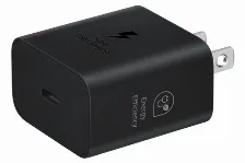Cargador Samsung Ep-t2510nbegmx 100 - 240 V, Universal, Interior, 1usb-c, Carga Rapida, 25 W, Negro