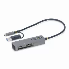 Lector De Memorias Startech.com Fcreadmicro3v2 Transferencia 5000 Mbit/s, Cf Tipo Ii, Microsd (transflash), Microsdhc, Microsdxc, Sd, Sdhc, Sdxc, Color Gris